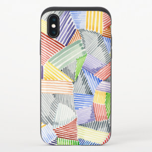 Crosshatch Quilt I iPhone X Slider Case