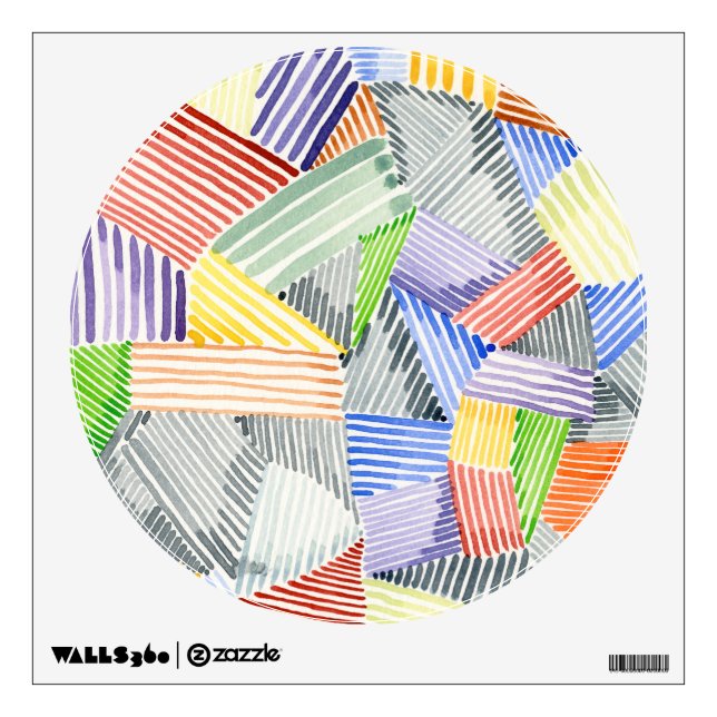 Crosshatch Quilt I Wall Decal (Front)