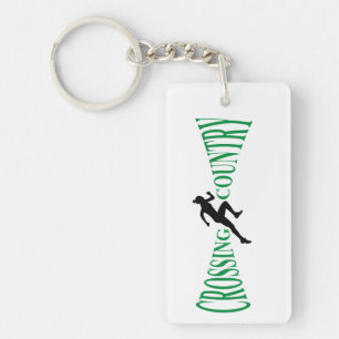 Crossing country keychain