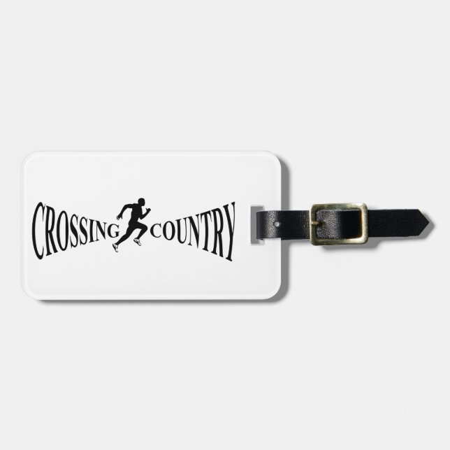Crossing country luggage tag (Front Horizontal)