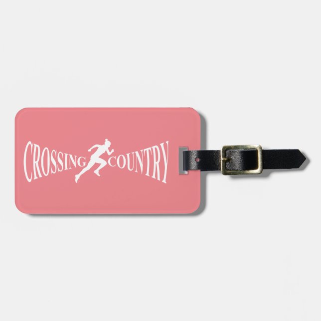 Crossing country luggage tag (Front Horizontal)