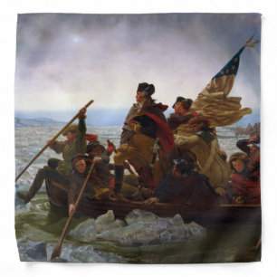 Crossing Delaware 1776: General George Washington Bandana