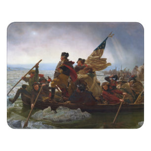 Crossing Delaware 1776: General George Washington Door Sign