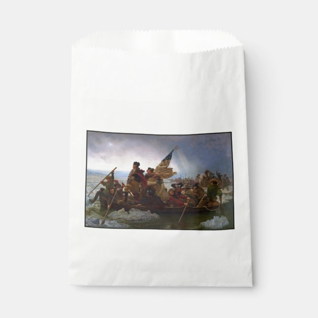 Crossing Delaware 1776: General George Washington Favor Bag (Front)