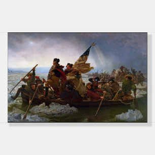 Crossing Delaware 1776: General George Washington Foam Board