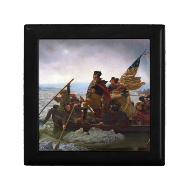 Crossing Delaware 1776: General George Washington Gift Box (Front)