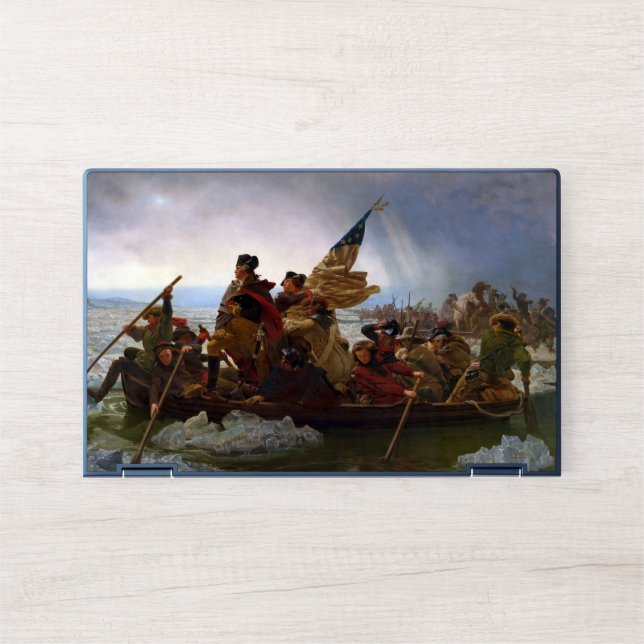 Crossing Delaware 1776: General George Washington HP Laptop Skin (Front)