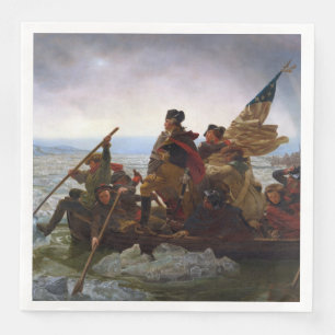 Crossing Delaware 1776: General George Washington Paper Dinner Napkins