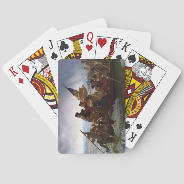 Crossing Delaware 1776: General George Washington Poker Cards (Back)
