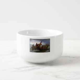 Crossing Delaware 1776: General George Washington Soup Mug