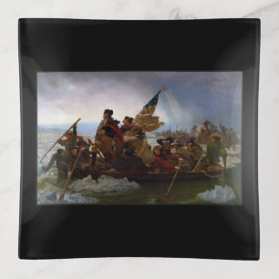 Crossing Delaware 1776: General George Washington Trinket Tray