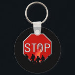 Crossing Guard w/Kids & Stop Sign Keychain<br><div class="desc">~ Gift for crossing guard or Teacher * Available in three styles * A crossing guard, holding a stop sign, with little children crossing in front of him. * A reminder of a school zone or that school is back in session. * A nice gift for your favorite crossing guard,...</div>