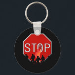 Crossing Guard w/Kids & Stop Sign Keychain<br><div class="desc">~ Gift for crossing guard or Teacher * Available in three styles * A crossing guard, holding a stop sign, with little children crossing in front of him. * A reminder of a school zone or that school is back in session. * A nice gift for your favorite crossing guard,...</div>