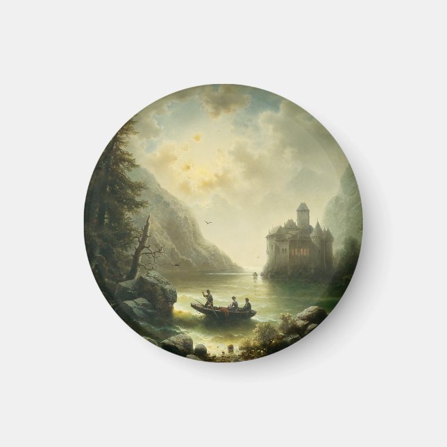 Crossing in a Moonlit Night – Albert Rieger Magnet (Front)