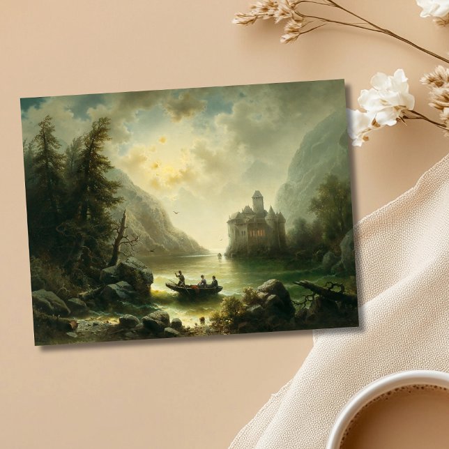 Crossing in a Moonlit Night – Albert Rieger Postcard (Creator Uploaded)