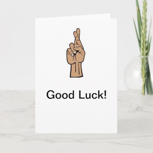 crossing my fingers card (Front)