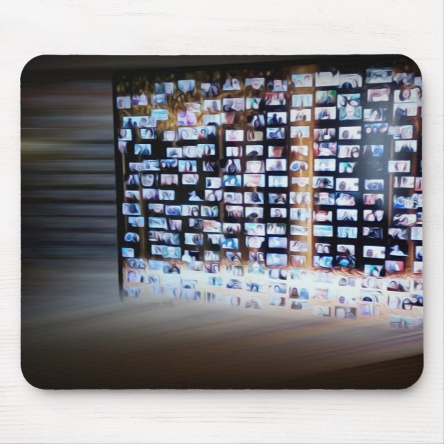 Crossing online borders mouse pad (Front)