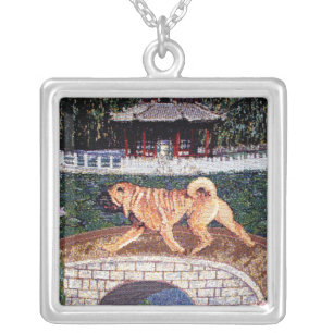 Crossing Over Silver Plated Necklace