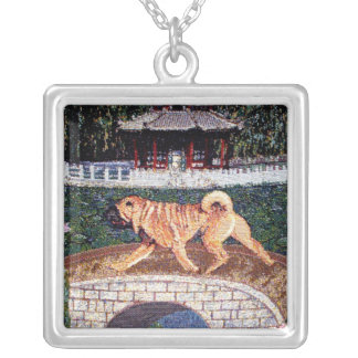 Crossing Over Silver Plated Necklace