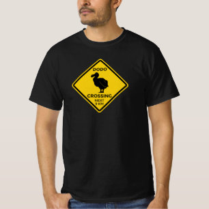 Crossing Road sign Dodo T-Shirt