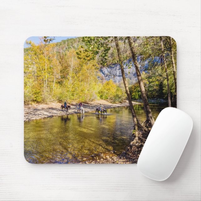Crossing The Buffalo River Mousepad (With Mouse)