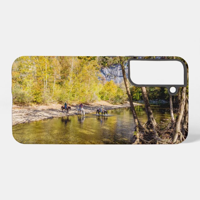 Crossing The Buffalo River Samsung Phone Case (Back Horizontal)