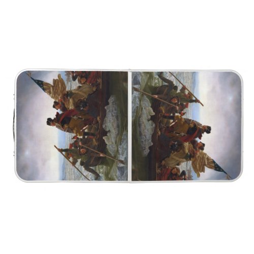 Crossing the Delaware River George Washington Beer Pong Table