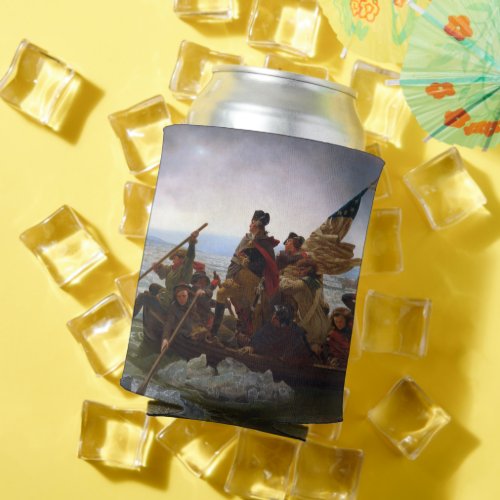 Crossing the Delaware River George Washington Can Cooler