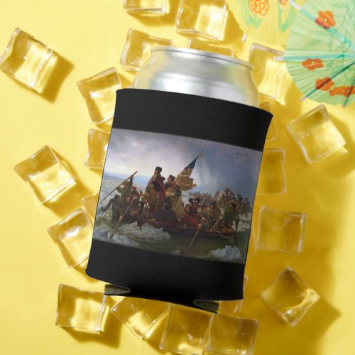 Crossing the Delaware River George Washington Can Cooler