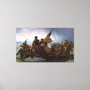 Crossing the Delaware River, George Washington Canvas Print