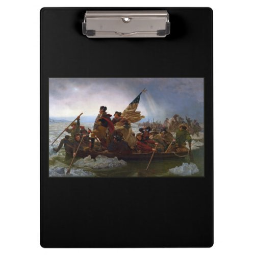 Crossing the Delaware River George Washington Clipboard