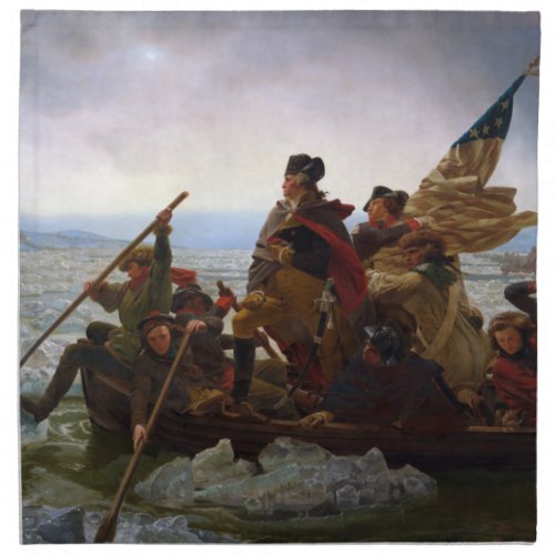 Crossing the Delaware River George Washington Cloth Napkin