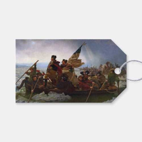 Crossing the Delaware River George Washington Gift Tags