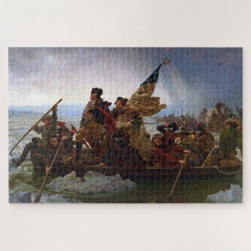 Crossing the Delaware River George Washington Jigsaw Puzzle