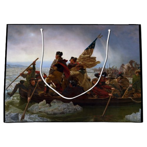 Crossing the Delaware River George Washington Large Gift Bag