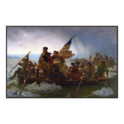 Crossing the Delaware River George Washington Photo Print