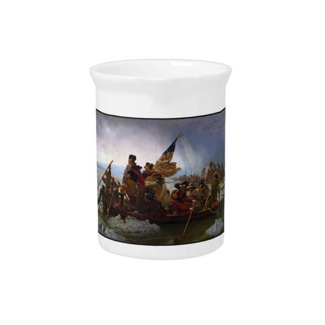 Crossing the Delaware River, George Washington Pitcher (Front)
