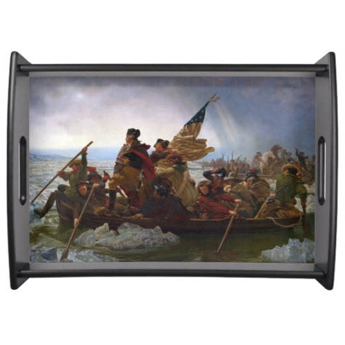 Crossing the Delaware River George Washington Serving Tray