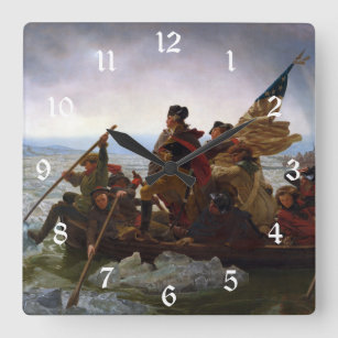 Crossing the Delaware River, George Washington Square Wall Clock