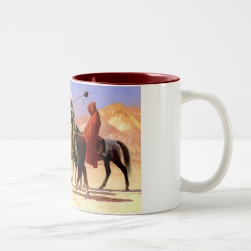 Crossing the desert Two_Tone coffee mug