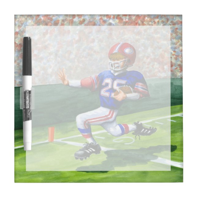 Crossing the Goal Line for a Touchdown Dry Erase Board (Front)