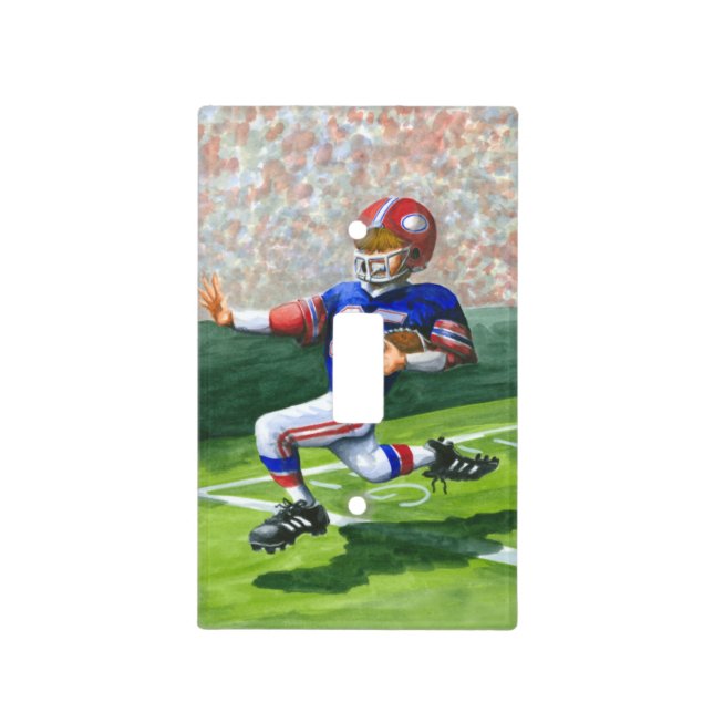Crossing the Goal Line for a Touchdown Light Switch Cover (Front)