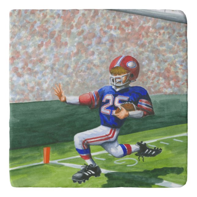 Crossing the Goal Line for a Touchdown Trivet (Front)