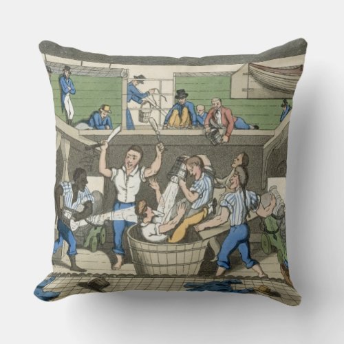 Crossing the Line plate from The Adventures of J Throw Pillow