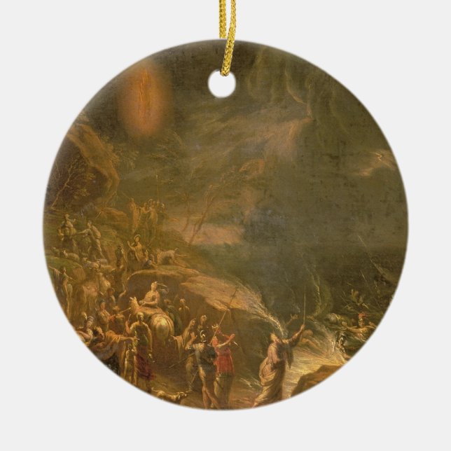 Crossing the Red Sea Ceramic Ornament (Front)