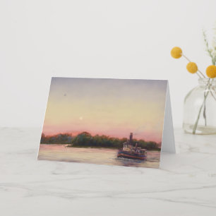 Crossing the Savannah River - Folded Greeting Card