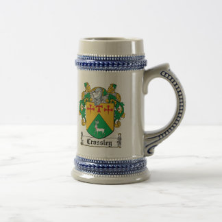 Crossley Family Crest Beer Stein