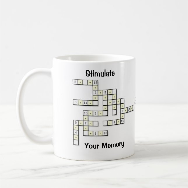 Crossmath Puzzle Coffee Mug (Left)