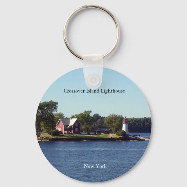 Crossover Island button keychain (Front)