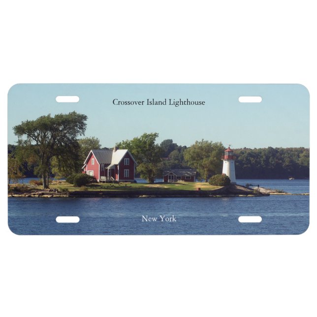 Crossover Island Lighthouse license plate (Front)